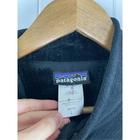 Patagonia Regulator R2 Jacket Polartec Fleece Zip Up Black Men’s L Vintage - Picture 3 of 12